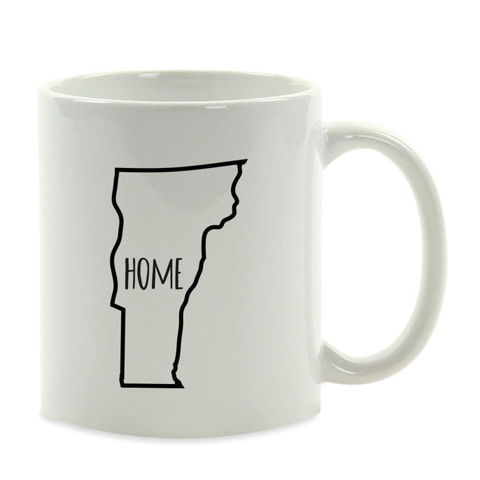 Andaz Press 11oz US State Shape Home Layout Coffee Mug-Set of 1-Andaz Press-Vermont-