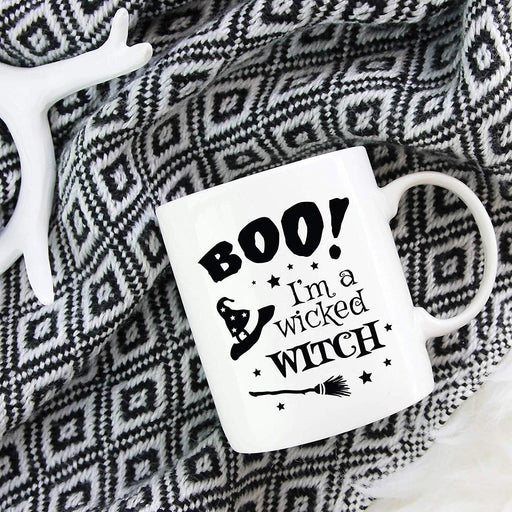 Andaz Press 11oz. Coffee Mug, Boo Im a Wicked Witch-Set of 1-Andaz Press-Boo Im a Wicked Witch-