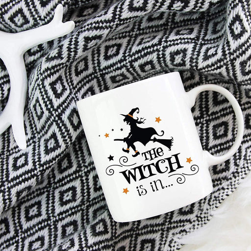 Andaz Press 11oz. Coffee Mug, The Witch is in-Set of 1-Andaz Press-The Witch is in-