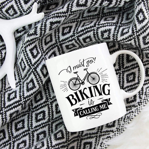 Andaz Press 11oz. Hot Chocolate Coffee Mug Gift, I Most Go Biking is Calling Me-Set of 1-Andaz Press-Biking is Calling-