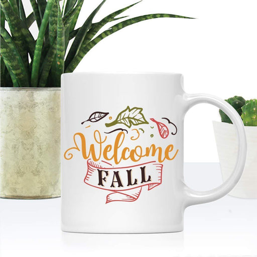 Andaz Press Autumn 11oz. Coffee Mug Gift, Welcome Fall-Set of 1-Andaz Press-Welcome Fall-