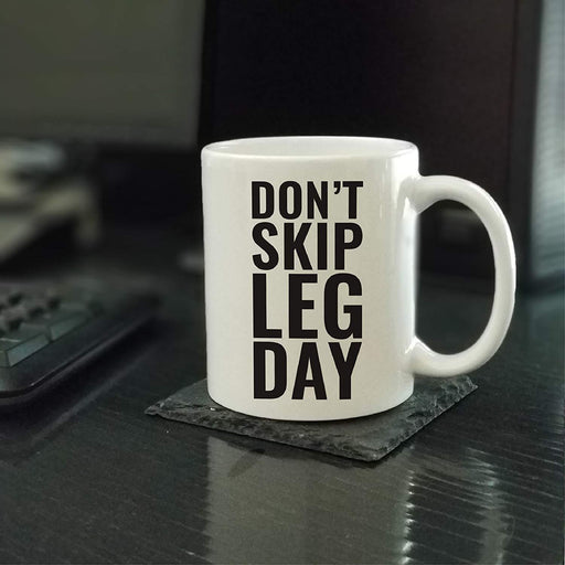 Andaz Press Fitness Coffee Mug Don't Skip Leg Day-Set of 1-Andaz Press-Don't Skip Leg Day-