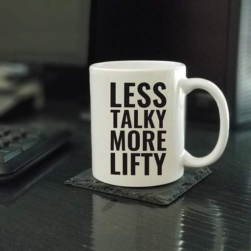 Andaz Press Fitness Coffee Mug Less Talky More Lifty-Set of 1-Andaz Press-Less Talky More Lifty-