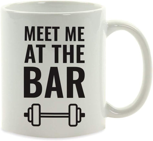 Andaz Press Fitness Coffee Mug Meet Me at The Bar-Set of 1-Andaz Press-Meet Me at The Bar-