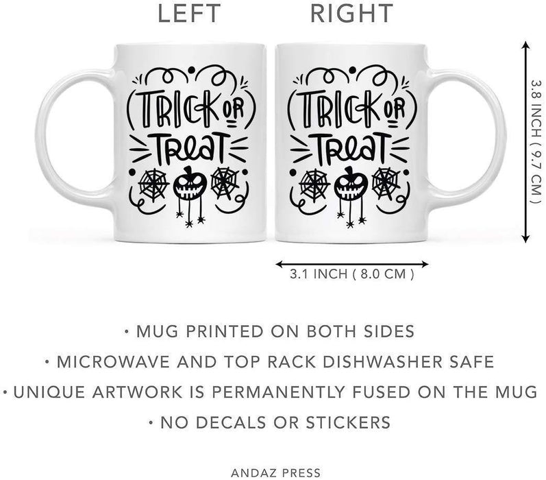 Andaz Press Halloween 11oz. Coffee Mug Gift, Trick Or Treat-Set of 1-Andaz Press-Trick Or Treat-