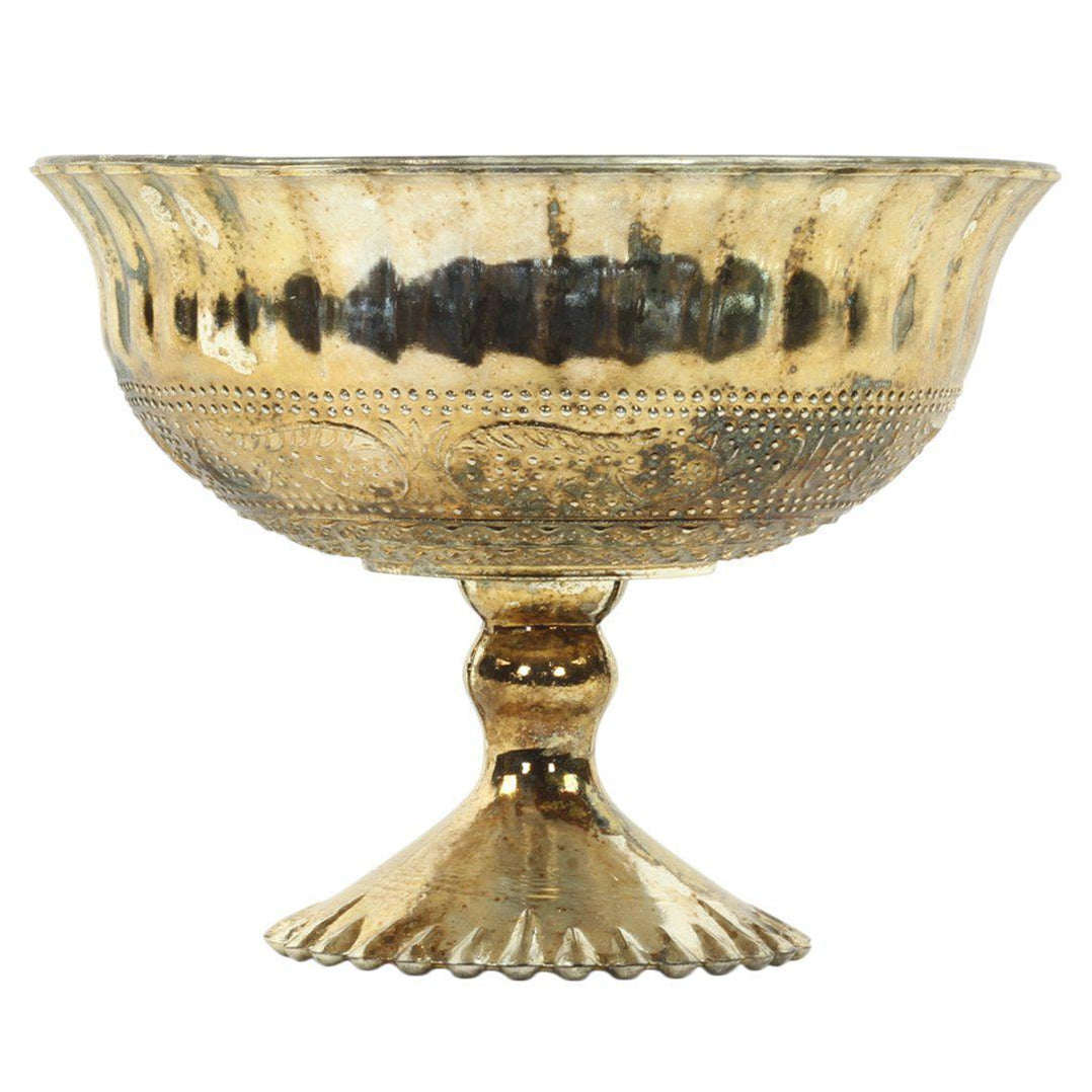 Antique Gold Bowl Vases | Order Now For Free Shipping