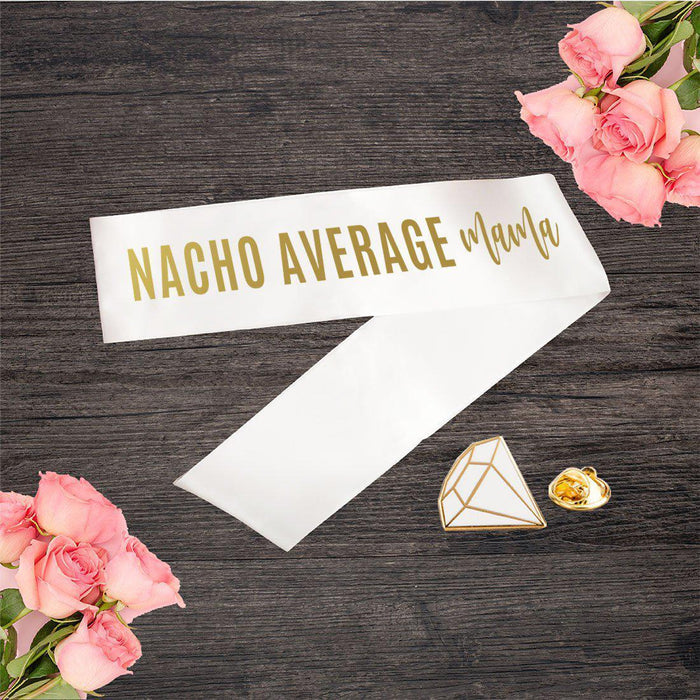 Baby Shower Party Sashes-Set of 1-Andaz Press-Nacho Mama-