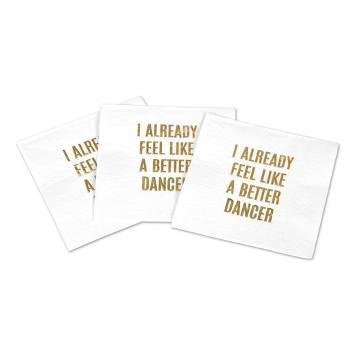 Better Dancer Funny Cocktail Napkins-Set of 50-Andaz Press-