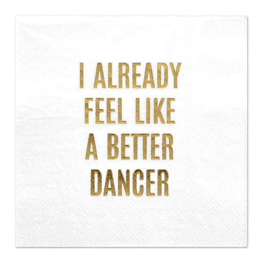 Better Dancer Funny Cocktail Napkins-Set of 50-Andaz Press-