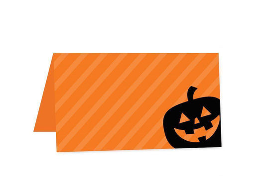 Black & Orange Halloween Table Tent Place Cards-Set of 20-Andaz Press-