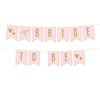 Blush Pink Gold Glitter Print Wedding Hanging Pennant Banner with String-Set of 1-Andaz Press-Bride To Be-