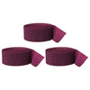 Burgundy Maroon Crepe Paper Streamer Hanging Decorative Kit-Set of 3-Andaz Press-