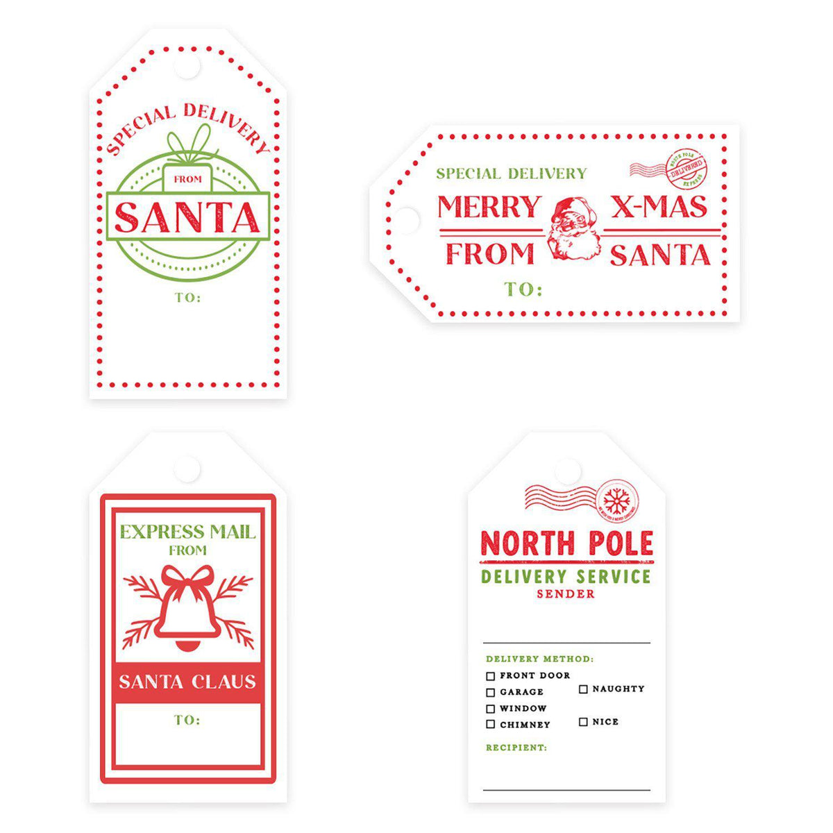 White Christmas: Present Tags 12x12 Patterned Paper