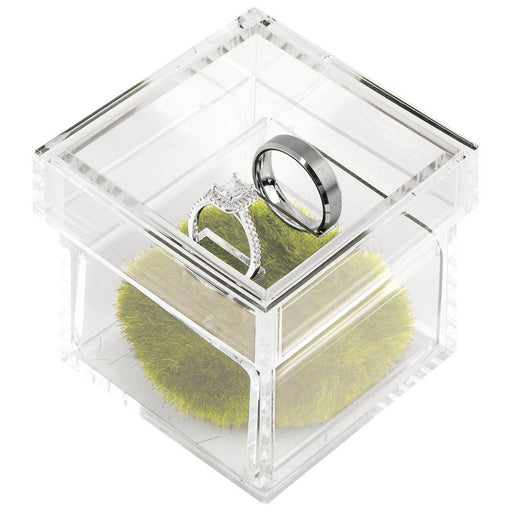 Clear Acrylic Ring Box-Set of 1-Koyal Wholesale-Clear-