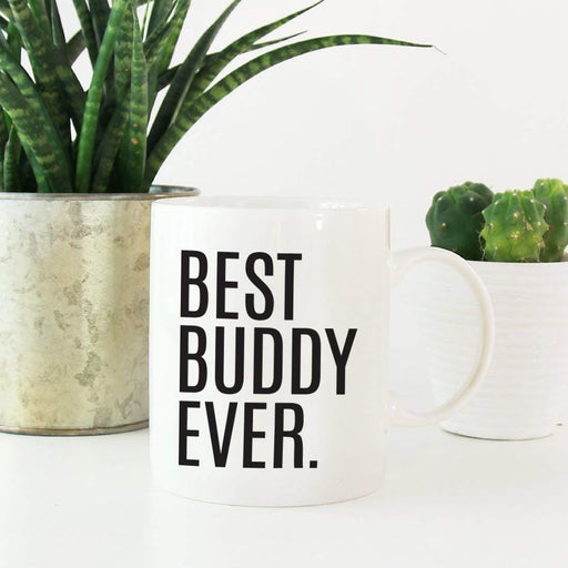 Coffee Mug Birthday Gift, Best Buddy Ever-Set of 1-Andaz Press-