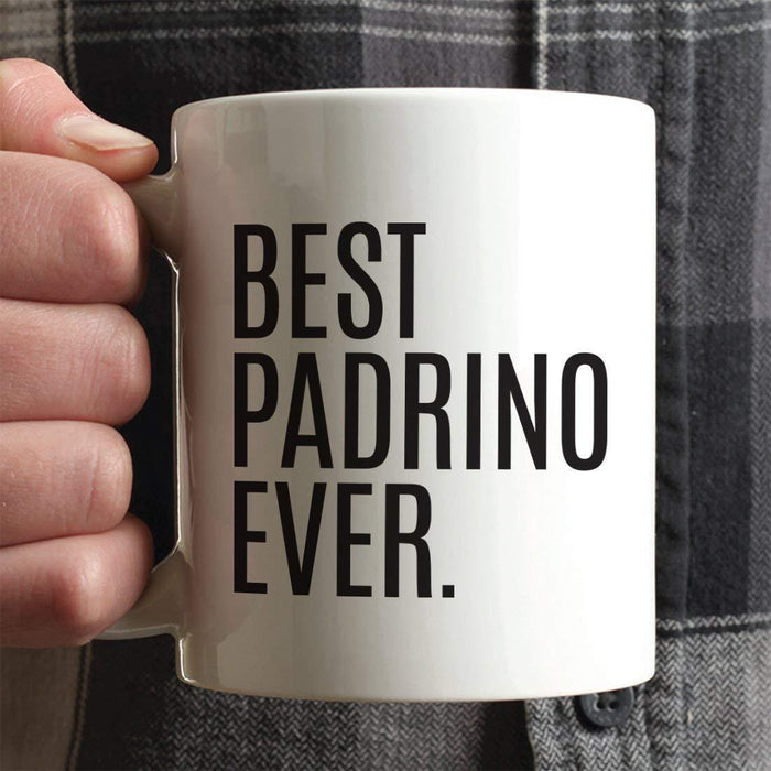 Coffee Mug Birthday Gift, Best Padrino Ever-Set of 1-Andaz Press-