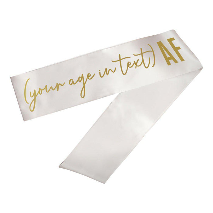 Custom Funny Birthday Party Sashes-Set of 1-Andaz Press-Custom AF-