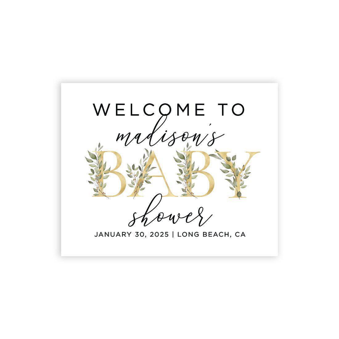 Hello Baby Custom Baby Shower Welcome Sign Koyal Wholesale Customize: Yes