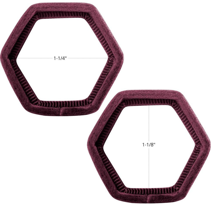 Custom Photo Hexagon Velvet Ring Box-Set of 1-Koyal Wholesale-Deep Purple-