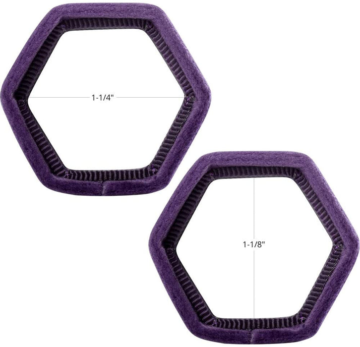 Custom Photo Hexagon Velvet Ring Box-Set of 1-Koyal Wholesale-Deep Purple-