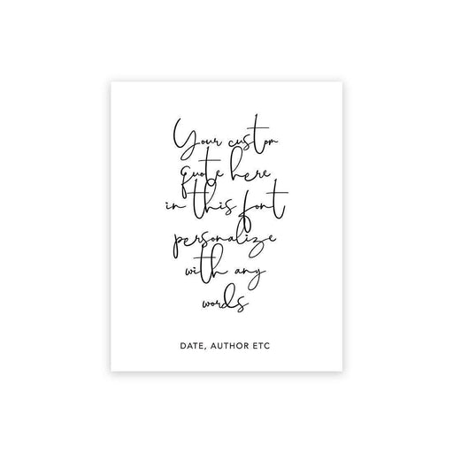 Custom Quote Canvas Wedding Guestbook Signs-Set of 1-Andaz Press-Vertical Modern Quote-