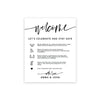 Custom Social Distance Canvas Wedding Party Signs, Welcome Let's Celebrate and Stay Safe-Set of 1-Andaz Press-Celebrate Canvas-