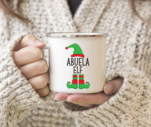 Elf Design Spanish Family Campfire Coffee Mug-Set of 1-Andaz Press-Abuela-