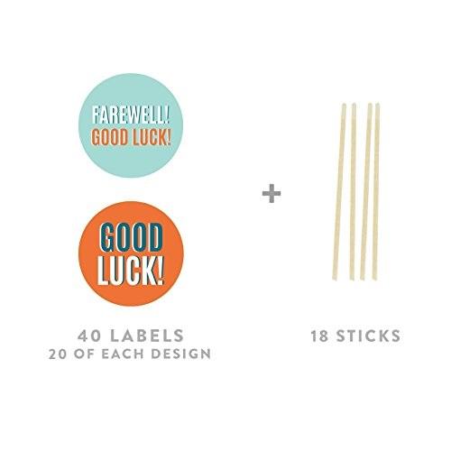 Farewell Retirement Good Luck! Cupcake Toppers DIY Kit-Set of 20-Andaz Press-