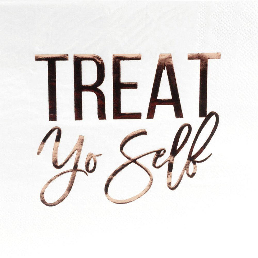 Foil Treat Yo Self Tableware Napkins-Set of 50-Andaz Press-