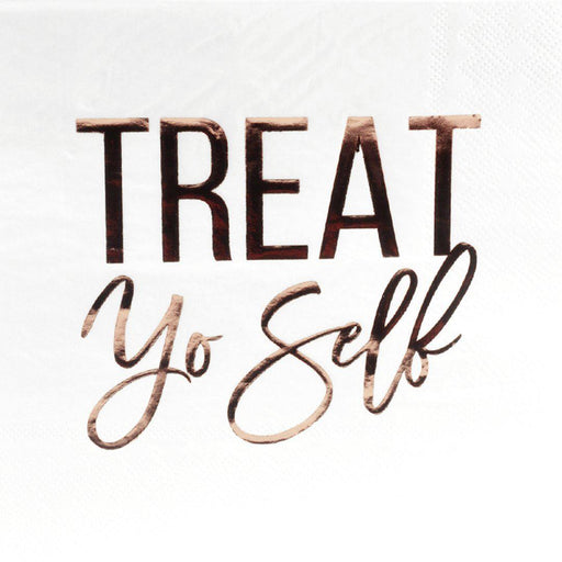 Foil Treat Yo Self Tableware Napkins-Set of 50-Andaz Press-