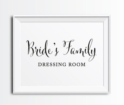 Formal Black & White Wedding Party Signs, 2-Pack-Set of 2-Andaz Press-Ladies, Gents-