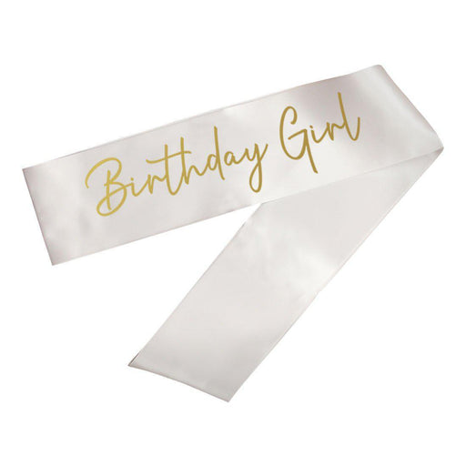 Funny Birthday Party Sashes-Set of 1-Andaz Press-Birthday Girl-