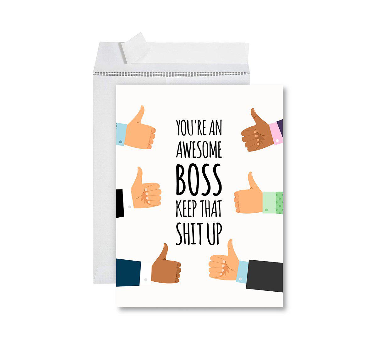 funny boss day cards