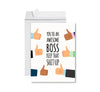 Funny National Boss's Day Jumbo Card, Blank Greeting Card with Envelope-Set of 1-Andaz Press-Awesome Boss-