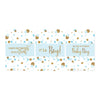 Gold Glitter Baby Shower Hershey's Miniatures Mini Candy Bar Wrappers-Set of 36-Andaz Press-Baby Blue-