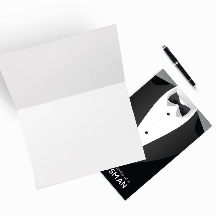 Groomsmen Proposal Cards with Envelopes, Your Service Is Required As A Groomsman-Set of 16-Andaz Press-Your Service Is Required-