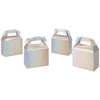 Iridescent Holographic Gable Boxes-Set of 36-Andaz Press-Iridescent-