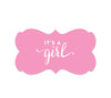 It's A Boy! Fancy Frame Label Stickers-Set of 36-Andaz Press-Pink-