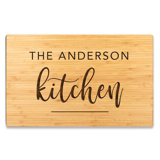 Large Custom Bamboo Wood Cutting Board Gift, Kitchen, Modern-Set of 1-Andaz Press-Newlyweds Custom-