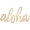 Laser Cut Wood Scripted Aloha Bar Sign-Set of 1-Koyal Wholesale-