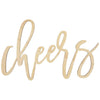 Laser Cut Wood Scripted Cheers Bar Sign-Set of 1-Koyal Wholesale-