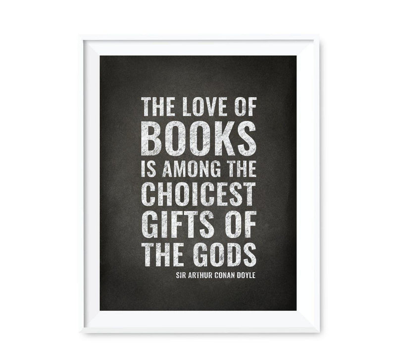 Library Wall Art Graphic Signs & Poster Prints-Set of 1-Andaz Press-Show me a family of readers-