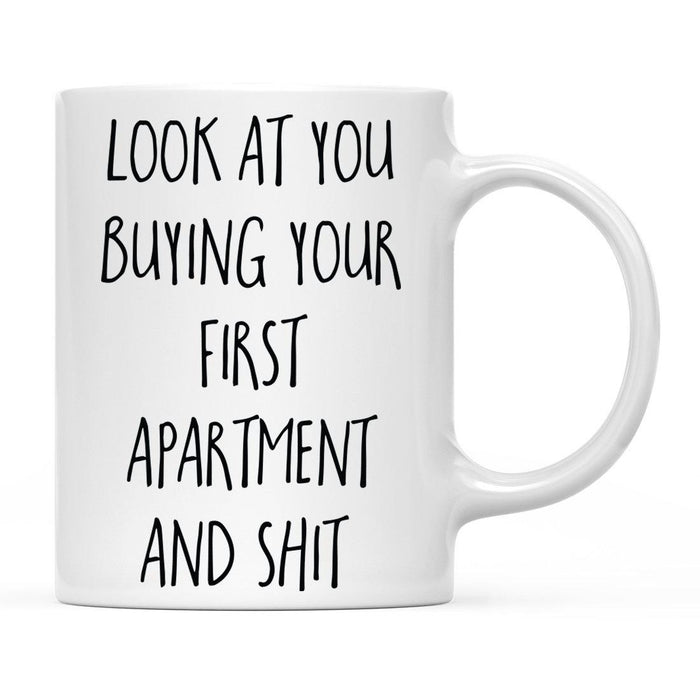 Look At You Being a Badass And Shit Milestones Ceramic Coffee Mug -Set of 1-Andaz Press-First Apartment-