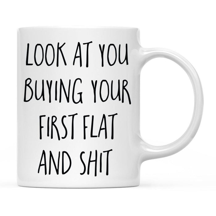 Look At You Being a Badass And Shit Milestones Ceramic Coffee Mug -Set of 1-Andaz Press-First Flat-