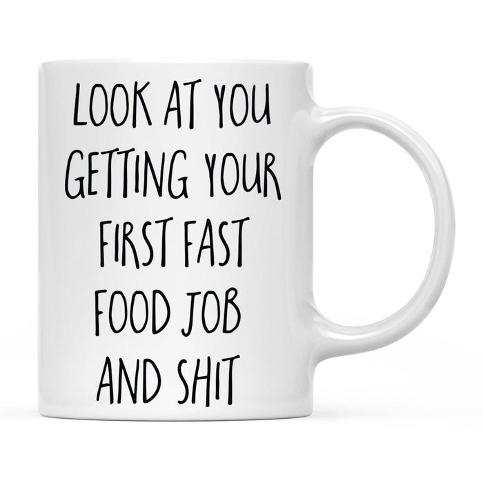 Look At You Being a Badass And Shit Milestones Ceramic Coffee Mug -Set of 1-Andaz Press-Food-