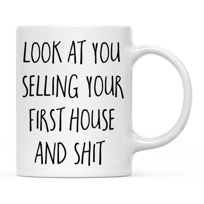 Look At You Being a Badass And Shit Milestones Ceramic Coffee Mug -Set of 1-Andaz Press-Selling First House-