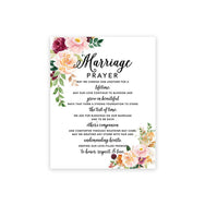 Marriage Prayer Canvas Wall Art Decor, Wedding Registry Marriage Ideas