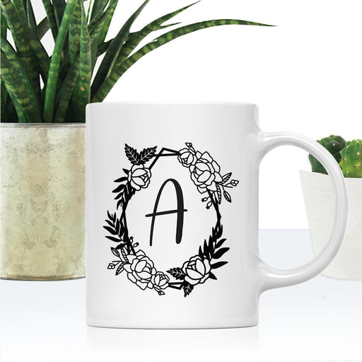 Minimal Geometric Roses Design Coffee Mug Collection-Set of 1-Andaz Press-A-