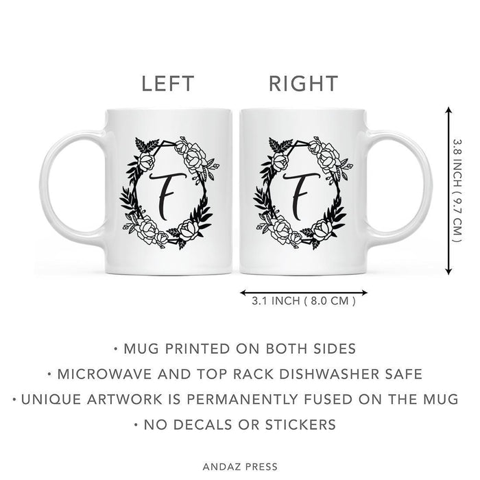 Minimal Geometric Roses Design Coffee Mug Collection-Set of 1-Andaz Press-A-