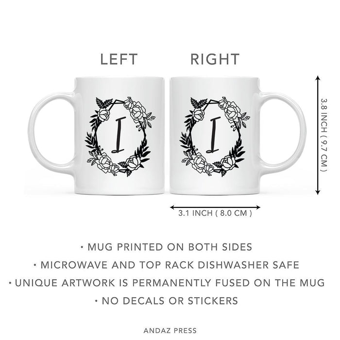 Minimal Geometric Roses Design Coffee Mug Collection-Set of 1-Andaz Press-A-